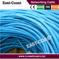 UTP solid cable 23awg Cat6 Lan networking cable 90M Fluke testing EN50173 PL Class E